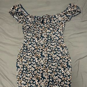 Windsor Teal Floral Mini Dress